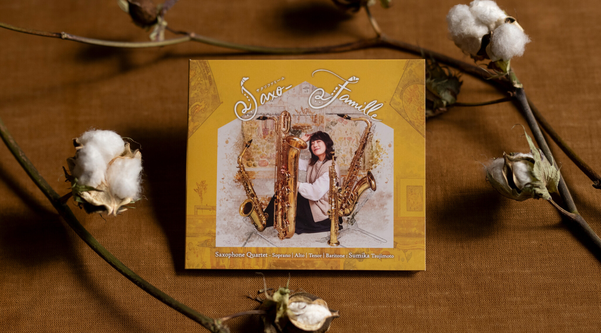 SumikaTsujimoto 6th CD Saxo-famille JacketDesign